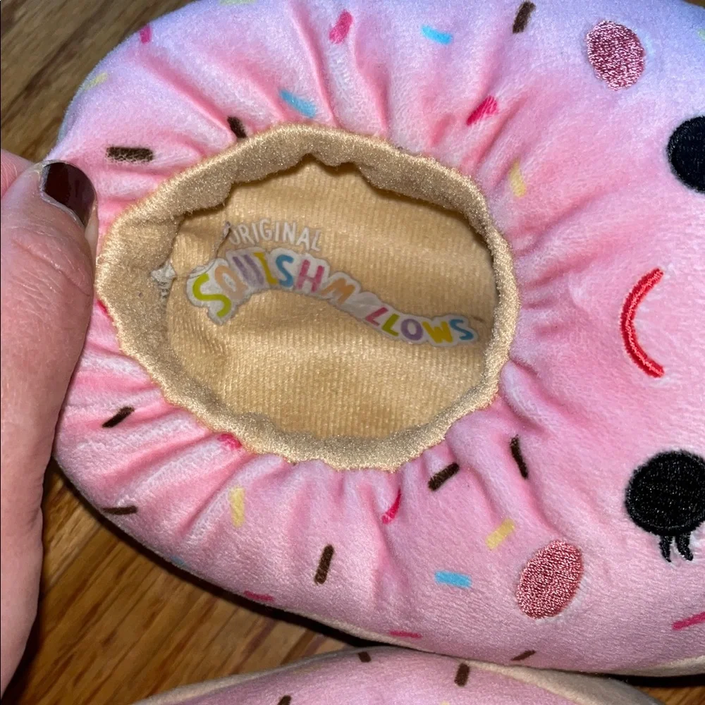 Squishmallows Pink Donut Kids Slippers